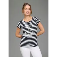 KangaROOS Print-Shirt Kurzarm, figurbetonter Schnitt, mit Metallic-Print
