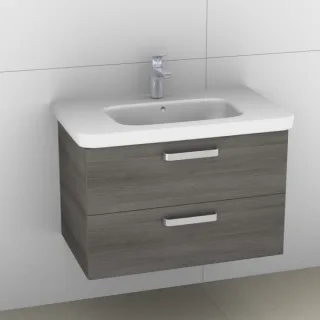 Artiqua 411 Waschtischunterschrank für DuraStyle 232080 Graphit Struktur quer, 411-WU2L-D41-7098-401 411-WU2L-D41-7098-401