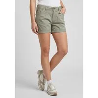 Urban Surface Chinoshorts Damen Stretch-Shorts Chino-Style Bundfalten, stretchy, Aufschlag am Bein