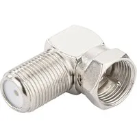 Schwaiger Schwaiger F Winkeladapter WAD8321 531 silber, 90° Camping Sat-Anlage