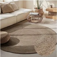 HANSE Home Teppich Rangpur Juteteppich, in rund und oval, oval, Höhe: 10 mm, handgewebt, 100% Jute, Natur, Wohnzimmer, Flur, Boho, Skandi