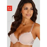 LASCANA Push-up-BH mit praktischem Vorderverschluss und zarten Spaghettiiträgern, Dessous