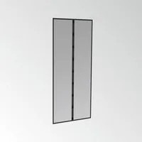 Windhager Insektenschutz-Vorhang Basic für Balkon- und Terrassentüren, Fliegengitter Magnetvorhang, (Packung, 1-St), Insektenschutz mit Magneten, ohne bohren, 95 x 215 cm, anthrazit