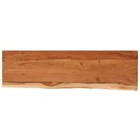 vidaXL Tischplatte Wandregal 100x30x3,8 cm Rechteckig Massivholz Baumkante (1 St)