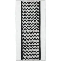 Cawö Handtuch Cawö Handtuchserie 976-076 Black&White, Baumwolle, 100% Baumwolle