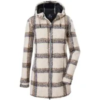 G.I.G.A. DX by killtec Fleecejacke GW 39 WMN KNTFLC PRK Damen Fleeceparka, Karomuster, 2-Wege-Reißverschluss, Kapuze