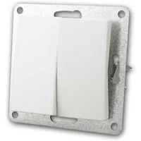 McPower FLAIR Serienschalter weiß, 250V~/10A, unterputz Unterputzschalter