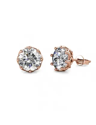 Lily Ohrringe - Rose Gold und Kristall