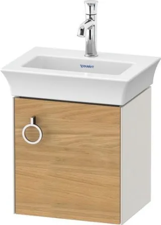 Duravit White Tulip Waschtischunterbau wandhängend Natur Eiche & Nordic Weiß Matt & Seidenmatt 384x2 WT4250RH539