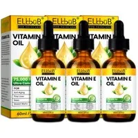 P-Beauty Cosmetic Accessories Gesichtsöl Hautöl Vitamin E Öl Hautstraffung Narbenreduzierung 75.000 IE Vegan, 3-tlg., Hautöl, Gesichtspflege, Vitamine E, Gesicht