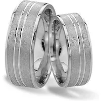 Trauringe123 Trauring Hochzeitsringe Verlobungsringe Trauringe Eheringe Partnerringe mit Stein, Silber 925 J28