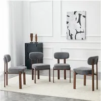 MODFU Esszimmerstuhl Mittelalterliches Essstuhl-Set (mit ergonomischer Rückenlehne, Ideal für Küche und Esszimmer, 4 St)