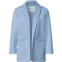 STREET ONE Jackenblazer blau,Casual,Polyester,Unifarben,Reverskragen,3/4 Arm,Casual Fit
