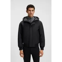 BOSS ORANGE Blouson Osis relaxed fit, mit wattierter Kapuze, verdeckter Reißverschluss