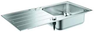 GROHE Edelstahlspüle K500 31563_1 mit 1 Becken Abtropffläche 1000x500mm, 31563SD1 31563SD1