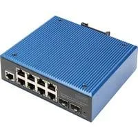 Industrieller 8+2-Port L2 managed Gigabit Ethernet PoE Switch