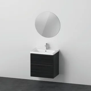 Duravit D-Neo Möbelwaschtisch mit Waschtischunterbau und Spiegel 650x480x2000 mm - DE010901616 DE010901616
