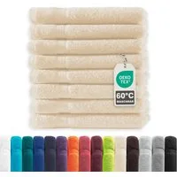 Devior Handtuch Set Frottierserie Elegance in vielen Farben, hochwertig mit 500 g/m², Gästetücher - 100% Baumwolle (8-St), 30x50 cm, ideal fürs Gästebad & kleine Handtuchhalter, geruchsneutral
