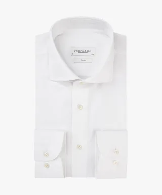 Profuomo - Reisehemd aus Twill weiß - Gr. - 42