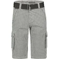 SUBLEVEL Cargoshorts Kariertes Design mit Capri Style Karierte Cargoshorts
