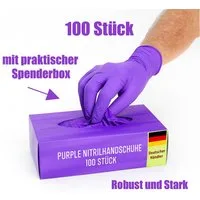 Kemes Einweghandschuhe Nitrilhandschuhe 100 Stück Gummihandschuhe Lebensmittelgeeignet Latexfrei