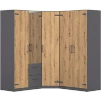 rauch Schrank-Set Holmes, (Set), mit Applikationen "Industrial Style" MADE IN GERMANY