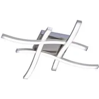 Reality Leuchten LED Deckenleuchte Route, LED fest integriert, Warmweiß, moderne Deckenlampe 4-flammig, LEDs mit 4x 500 Lumen