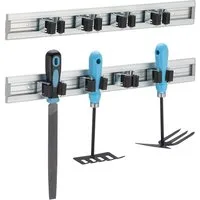 relaxdays Gartengerätehalter Gerätehalter Wandhalterung 2er Set