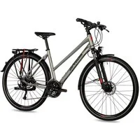 Airtracks Trekkingrad Damen Trekking Fahrrad 28 Zoll Trekkingrad TR.2845L, 24 Gang Shimano Alivio RD-M3100-SGS Shadow, Kettenschaltung, Silber Matt - Rahmenhöhen 48 cm & 52 cm » Modeljahr 2024 «