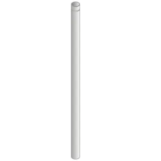 KWC Aquarotter Urinal-Spülrohrverlängerung, 350 mm, gerade, 2000101436 2000101436