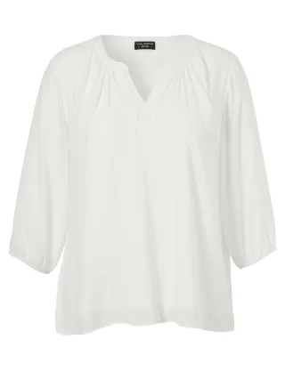 VIA APPIA DUE - Bluse Rundhals 3/4 Arm ecru - Gr. - 52
