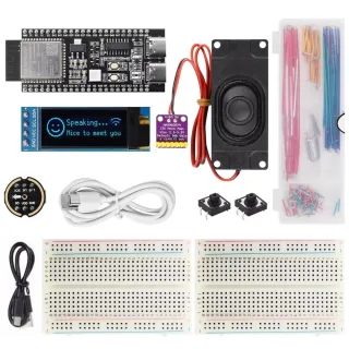 ESP32-S3-N16R8 AI Chatbot Development Board Kit 0.91inch OLED Display AI Voice with WiFi Bluetooth Base on ArduinoESP32-