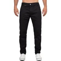 Cipo & Baxx Stoffhose Herren Regular Fit Hose Mid Waist BA-CD842 Label-Applikation