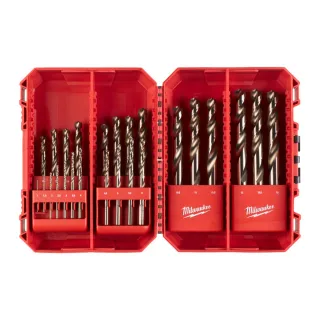 Milwaukee HSS-G RED COBALT Metallbohrer HSS-G Co, 25-teiliges Set in PACKOUT kompatibler Kassette - 4932493868
