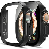 AVANA Smartwatch-Hülle für Apple Watch Ultra 3 / 2 / 1 49mm Hülle iwatch Schutzhülle Case 360, Full-Cover, Glas Displayschutz, Schwarz