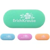 Erich Krause Radiergummi, Radiergummi 5,5cm Blumenmotiv weich & staubfrei 1 Stück sort. Pastell