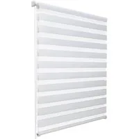 Doppelrollo Doppelrollo SolDecor DL2, 40x150cm, Weiß – Klemmfix ohne Bohren, Sol Royal, Fensterrollo Innen Rollos für Fenster ohne Bohren Sicht & Sonnenschutz