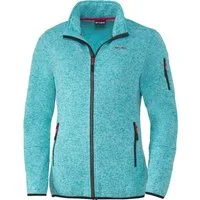 Stubai Strickfleecejacke leichte Übergangsjacke, schnelltrocknend mit Kapuze
