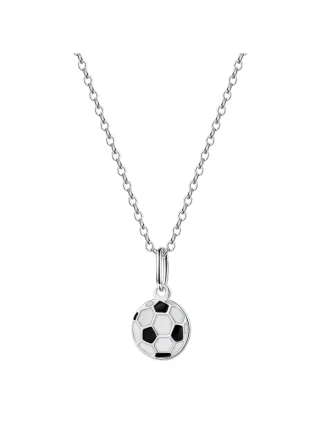 Zeeme for Kids Anhänger mit Kette 925/- Sterling Silber rhodiniert Fußball
