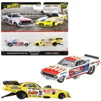 Hot Wheels Spielzeug-Rennwagen 1972 Plymouth Cuda FC & Rob`n Pinks Hot Wheels Premium Fahrzeuge