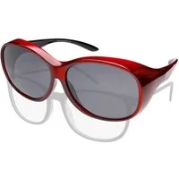 ActiveSol Sonnenbrille Überziehsonnenbrille Damen MEGA (inklusive Schiebebox und Brillenputztuch) Vintage Stil