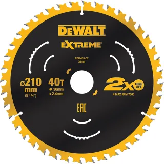 DEWALT EXTREME Kreissägeblatt stationär Feine Schnitte - DT20433-QZ