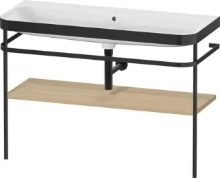 Duravit Happy D.2 Plus c-bonded Set mit Metallkonsole Mediterrane Eiche Matt 1175x490x850 mm - HP473 HP4739N71710000