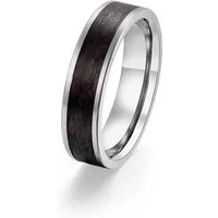Adam & Eve Trauring Carbon/Titan - Eheringe, Partnerringe "AEC56M" ohne & mit Zirkonia