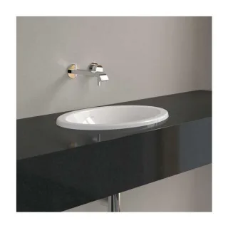 Villeroy und Boch Loop & friends Einbauwaschbecken 4A610001 oval, ohne Hahnlochbank, mit Überlauf, 50,5 x 36 cm, weiß