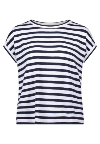 Betty & Co - Gestreiftes T-Shirt blau - Gr. - M