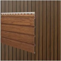 Vox Verkleidungspaneel Canadian Siding MAX3Fronto Rhombus Profil 2,95m St. 0,74qm walnuss, BxL: 28,5x295 cm, 0,963 qm, (Stückweise 1 Paneel, 0,963 qm) MAX3 besonders stoßfest, pflegeleicht, abwaschbar, Leichtgewicht