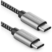 deleyCON deleyCON 3,0m USB C Kabel PD3.0 60W Schnellladekabel USB-C Ladekabel USB-Kabel