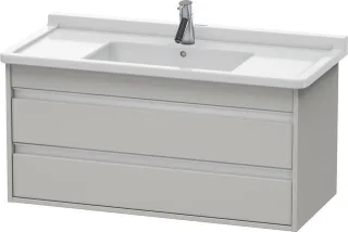 Duravit Ketho Waschtischunterbau wandhängend Betongrau Matt 1000x455x480 mm - KT664500707 KT664500707