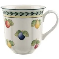 Villeroy & Boch Becher French Garden Fleurence Becher mit Henkel 0,3 l, Premium Porcelain